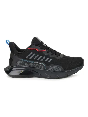DECCAN Black Men's Running Shoes