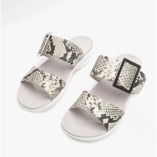 DORRI Ladies Leather Summer Shoes Grey