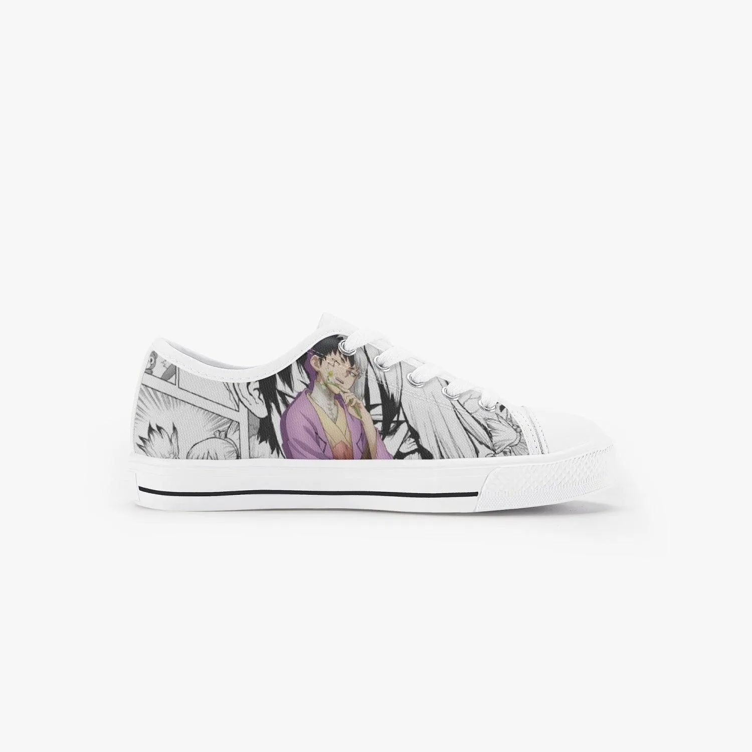 Dr Stone Gen Asagiri Kids A-Star Low Anime Shoes