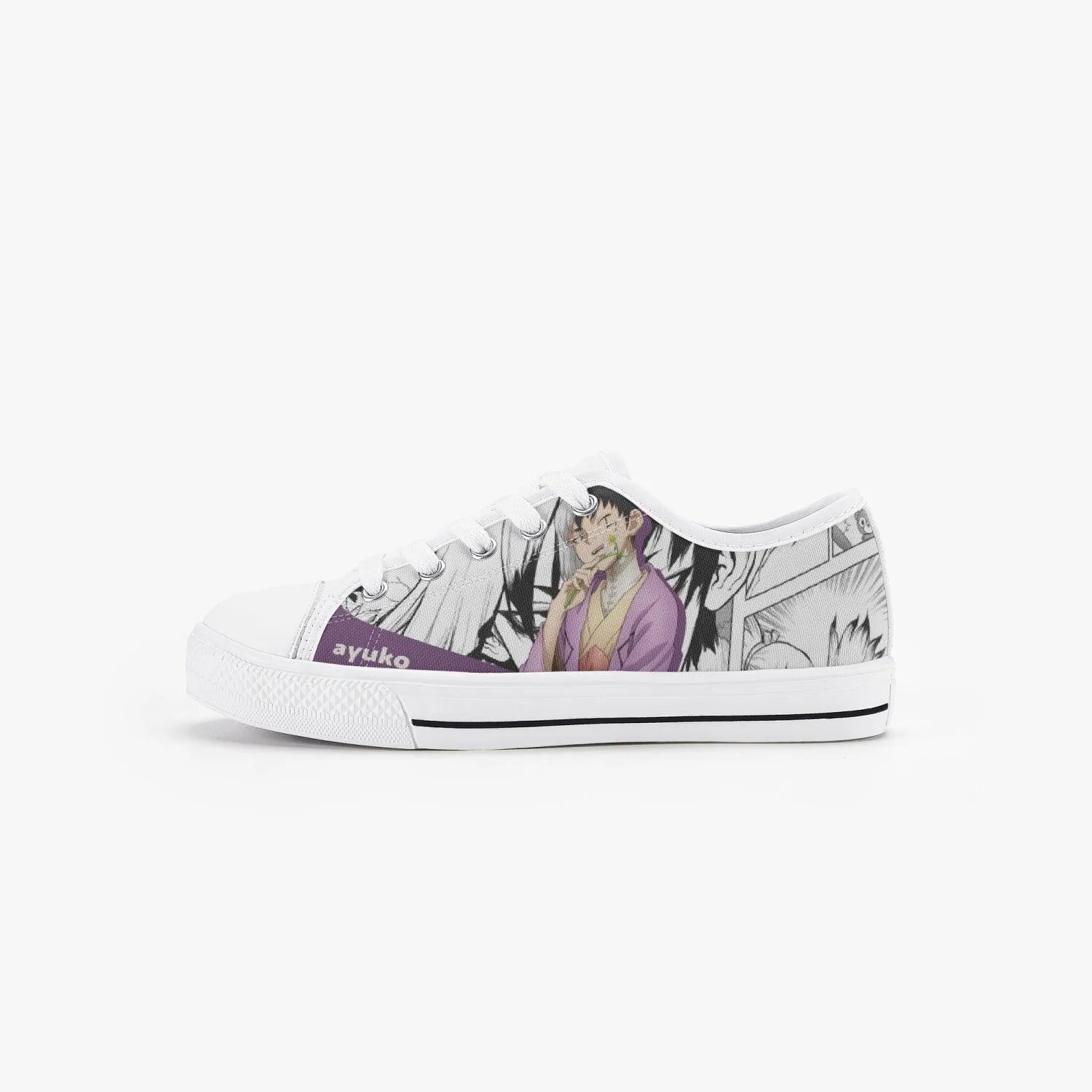 Dr Stone Gen Asagiri Kids A-Star Low Anime Shoes