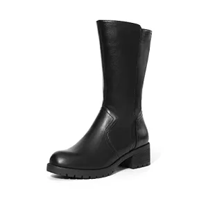 DREAM PAIRS Women's Black Riding Combat Motorcycle Mid Calf Winter Boots Size 7 Truly