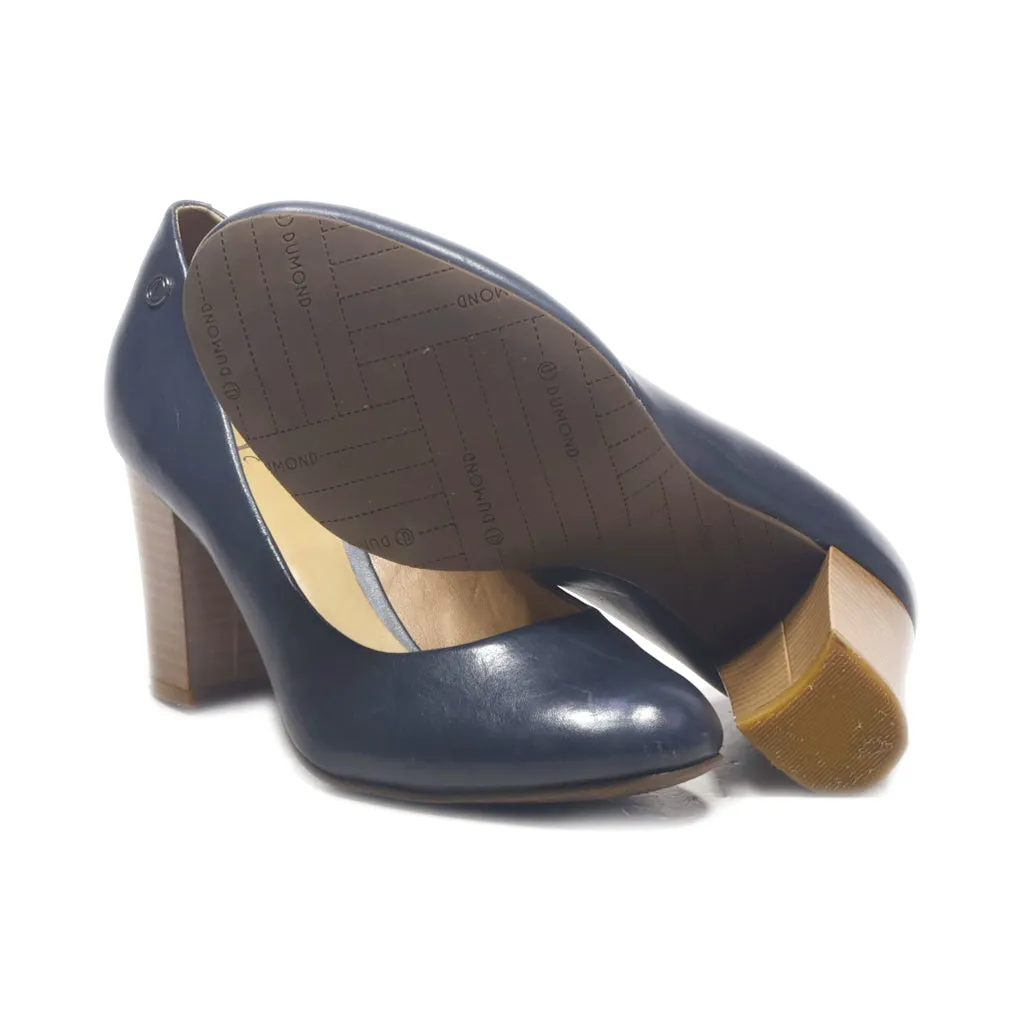 Dumond High-Heel Shoes Leather Blue Colour For Women