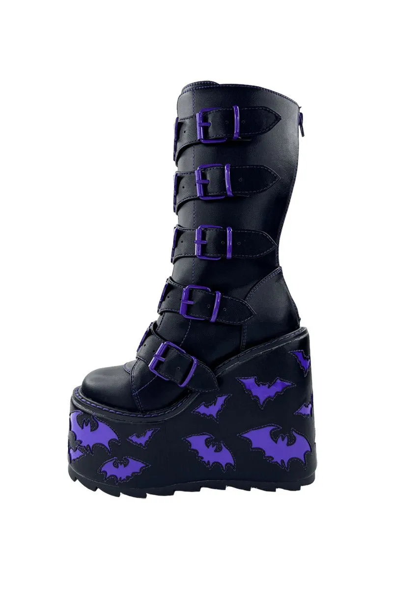 Dune Bat Platform Boots [BLACK/PURPLE]