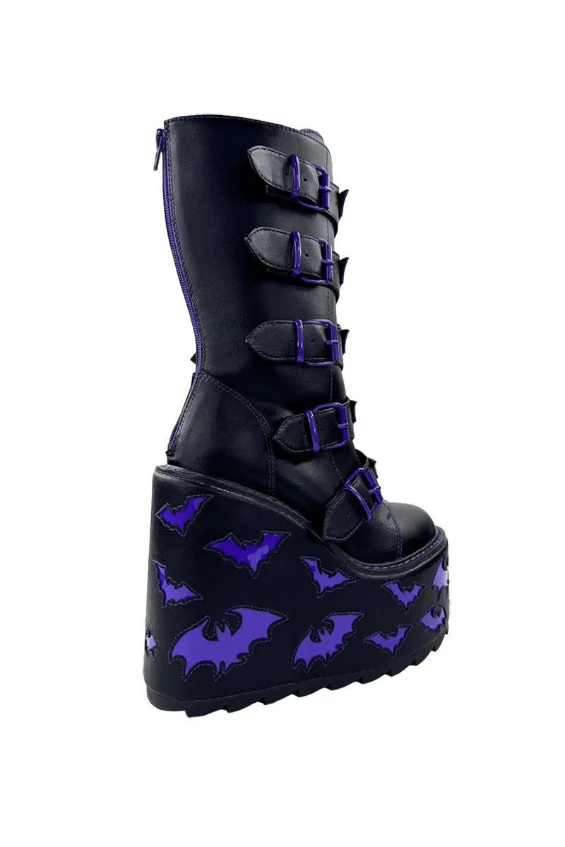 Dune Bat Platform Boots [BLACK/PURPLE]