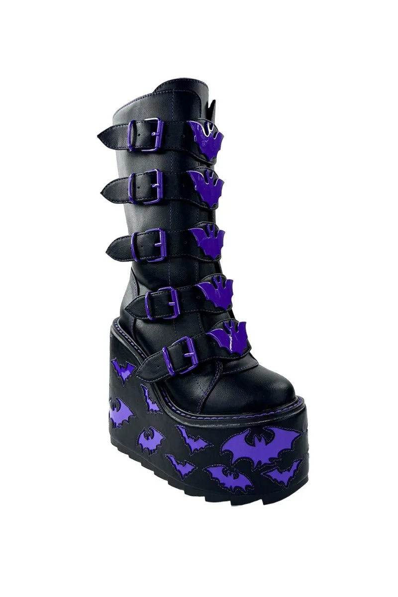 Dune Bat Platform Boots [BLACK/PURPLE]