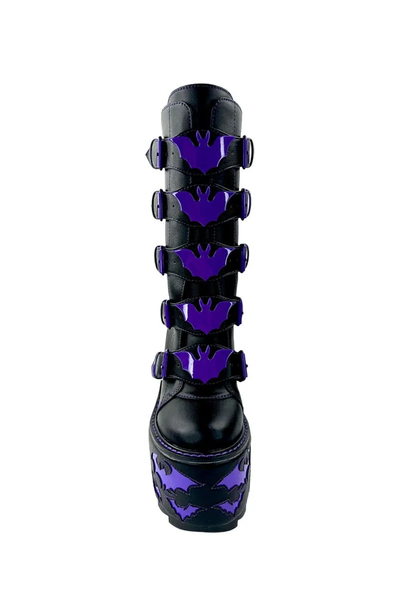 Dune Bat Platform Boots [BLACK/PURPLE]