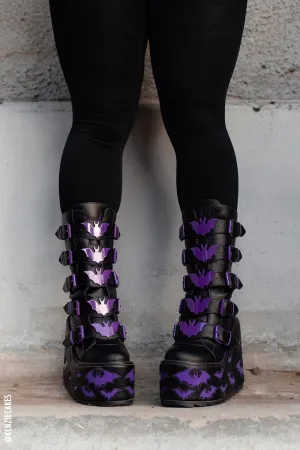 Dune Bat Platform Boots [BLACK/PURPLE]