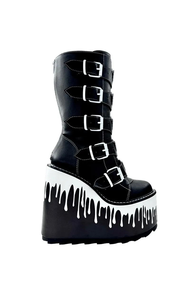 Dune Ghost Platform Boots [BLACK/WHITE]