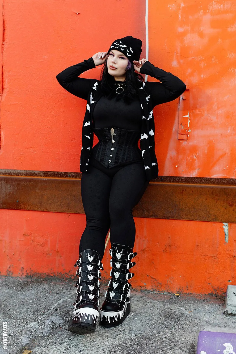 Dune Ghost Platform Boots [BLACK/WHITE]