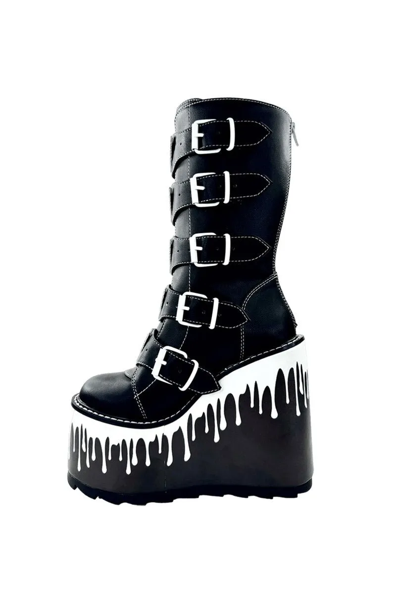 Dune Ghost Platform Boots [BLACK/WHITE]