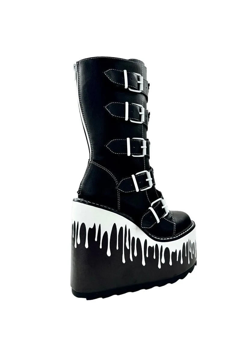 Dune Ghost Platform Boots [BLACK/WHITE]