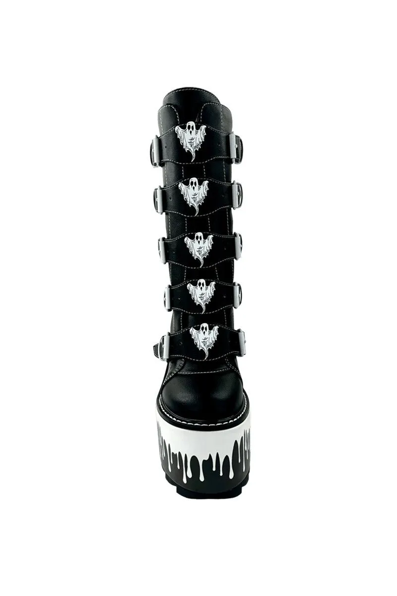 Dune Ghost Platform Boots [BLACK/WHITE]