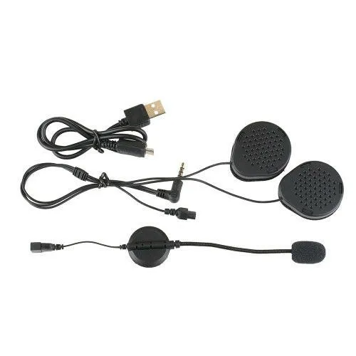 EJEAS 2 Rider Helmet Cycling Interphone BT Handsfree Intercom Helmet Headset 1200M Full Duplex Talking Intercom FM Radio