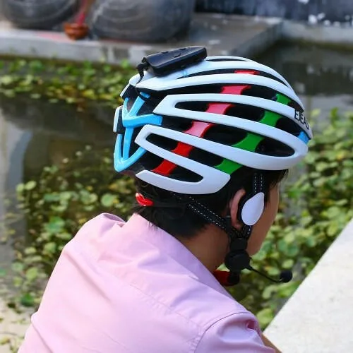 EJEAS 2 Rider Helmet Cycling Interphone BT Handsfree Intercom Helmet Headset 1200M Full Duplex Talking Intercom FM Radio