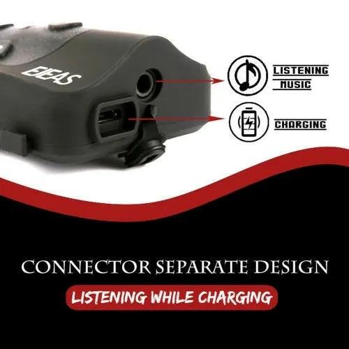 EJEAS 2 Rider Helmet Cycling Interphone BT Handsfree Intercom Helmet Headset 1200M Full Duplex Talking Intercom FM Radio