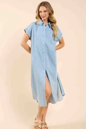 Energize Button Up Shirt Dress | Sadie and Sage