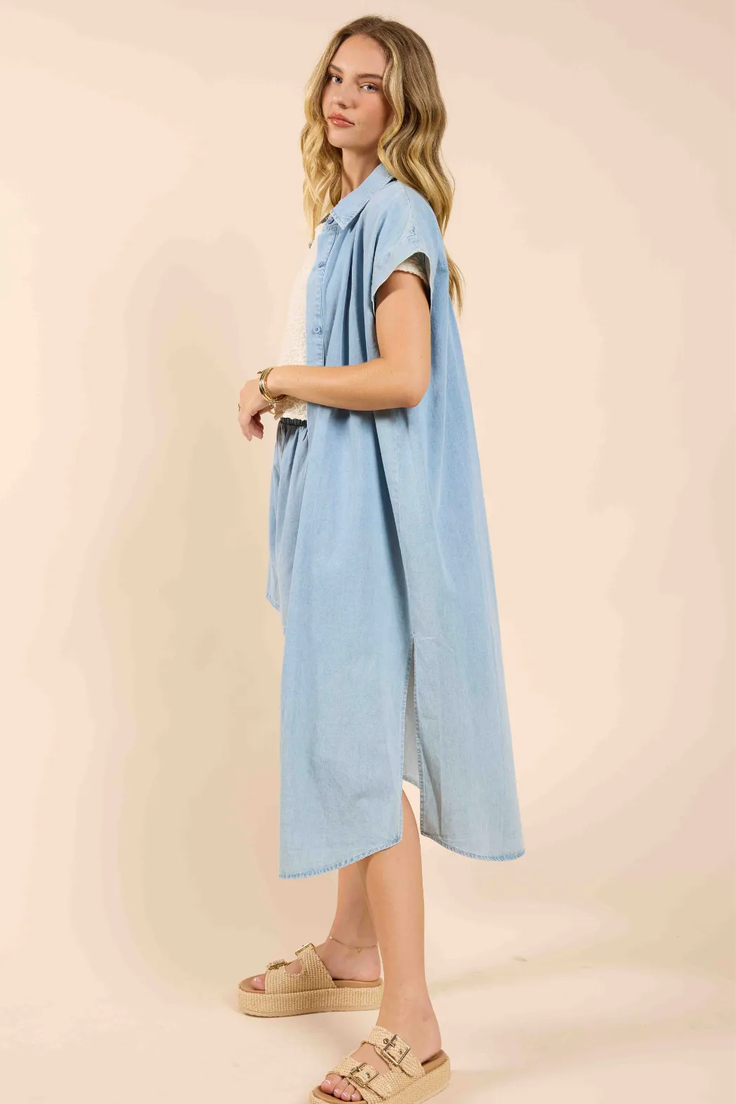 Energize Button Up Shirt Dress | Sadie and Sage