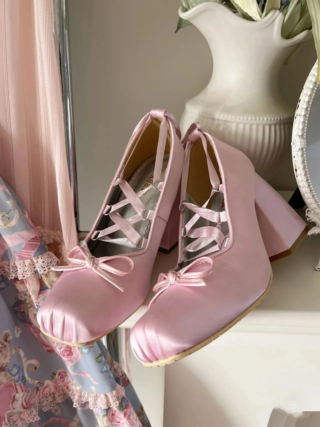 Famous Last Words Chunky Heels Shoes