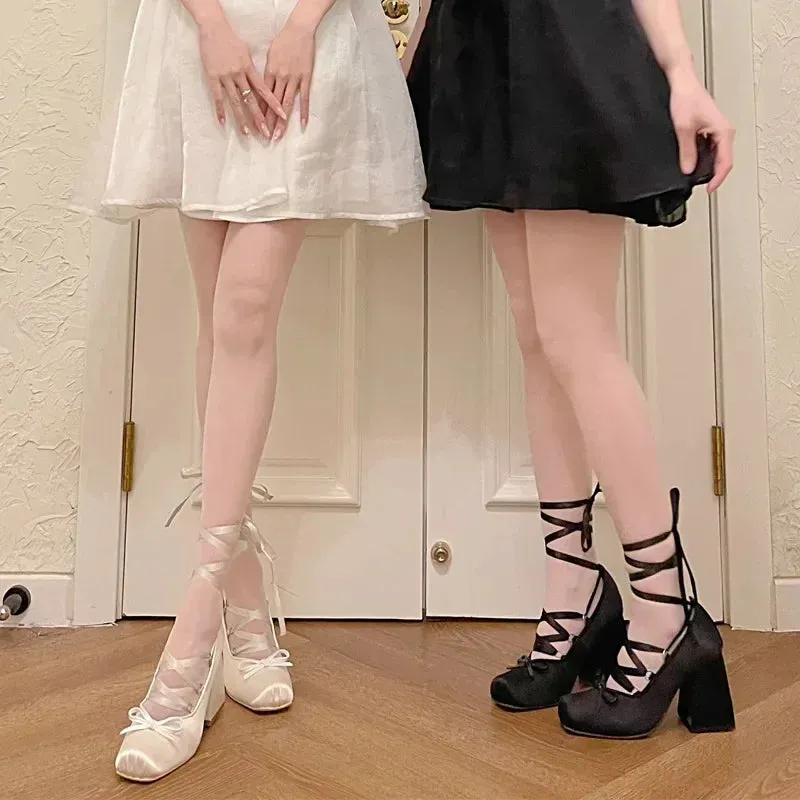 Famous Last Words Chunky Heels Shoes