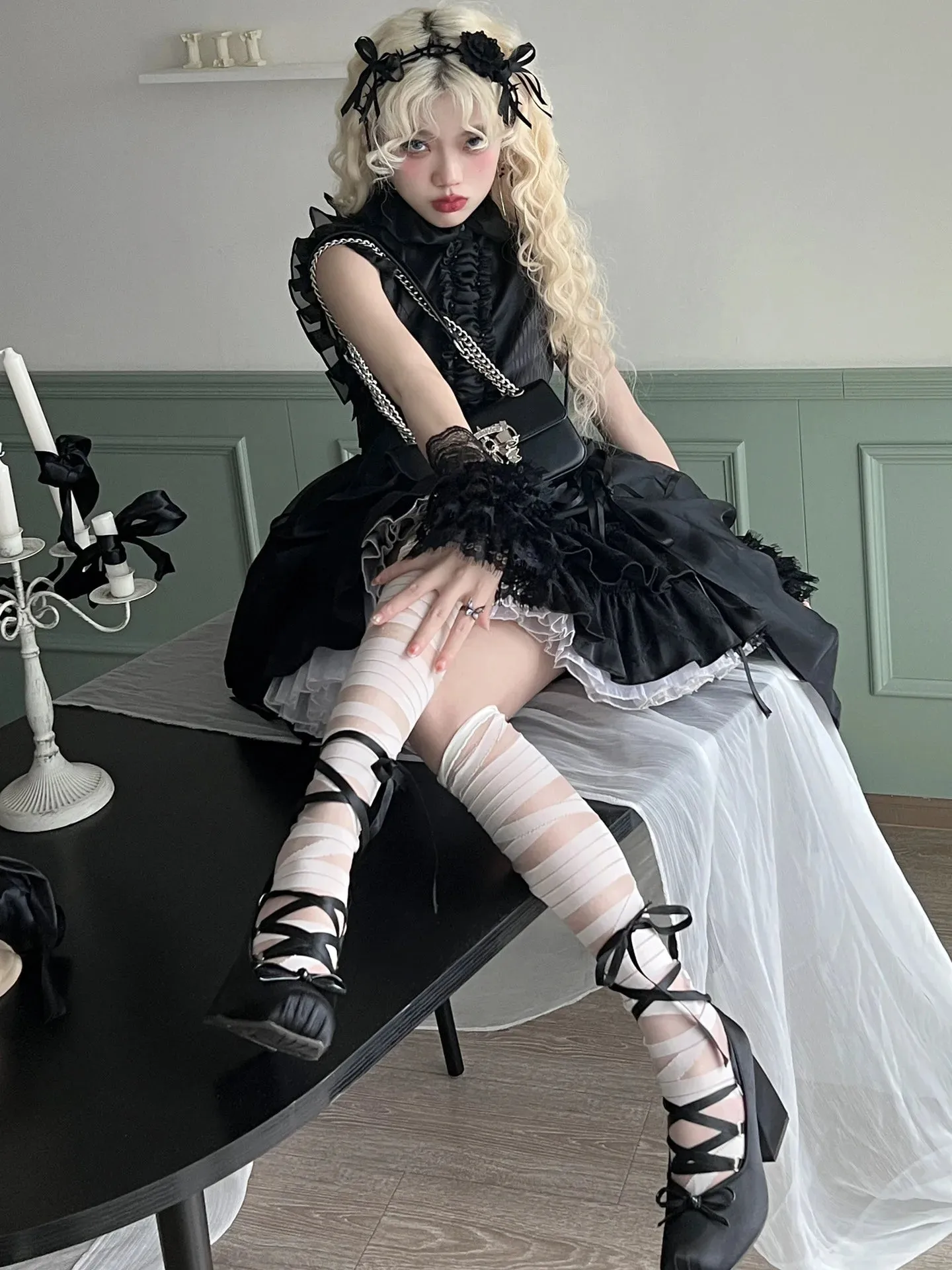 Famous Last Words Chunky Heels Shoes