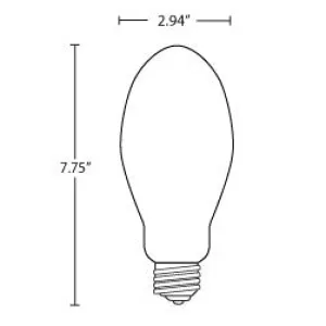 Halco LU70/NC - 70 Watt LU70 HD Lamp - High Pressure Sodium Non-Cycling - Clear Non-Cycling