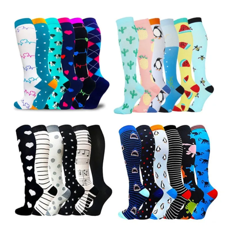 High Knee Cartoon Pattern Socks Set