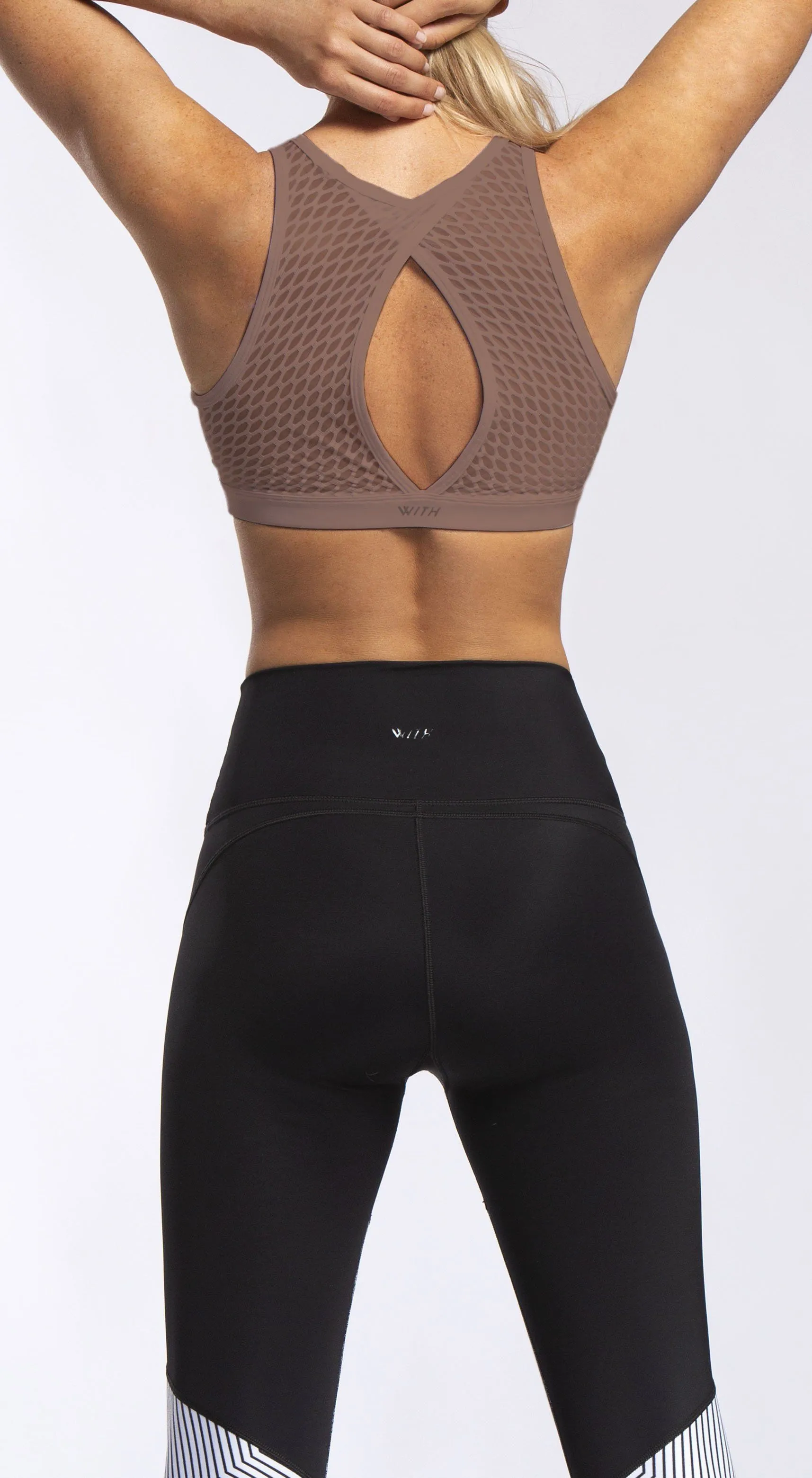 High Neck Bra 2. Sandstorm With Gold Freckles