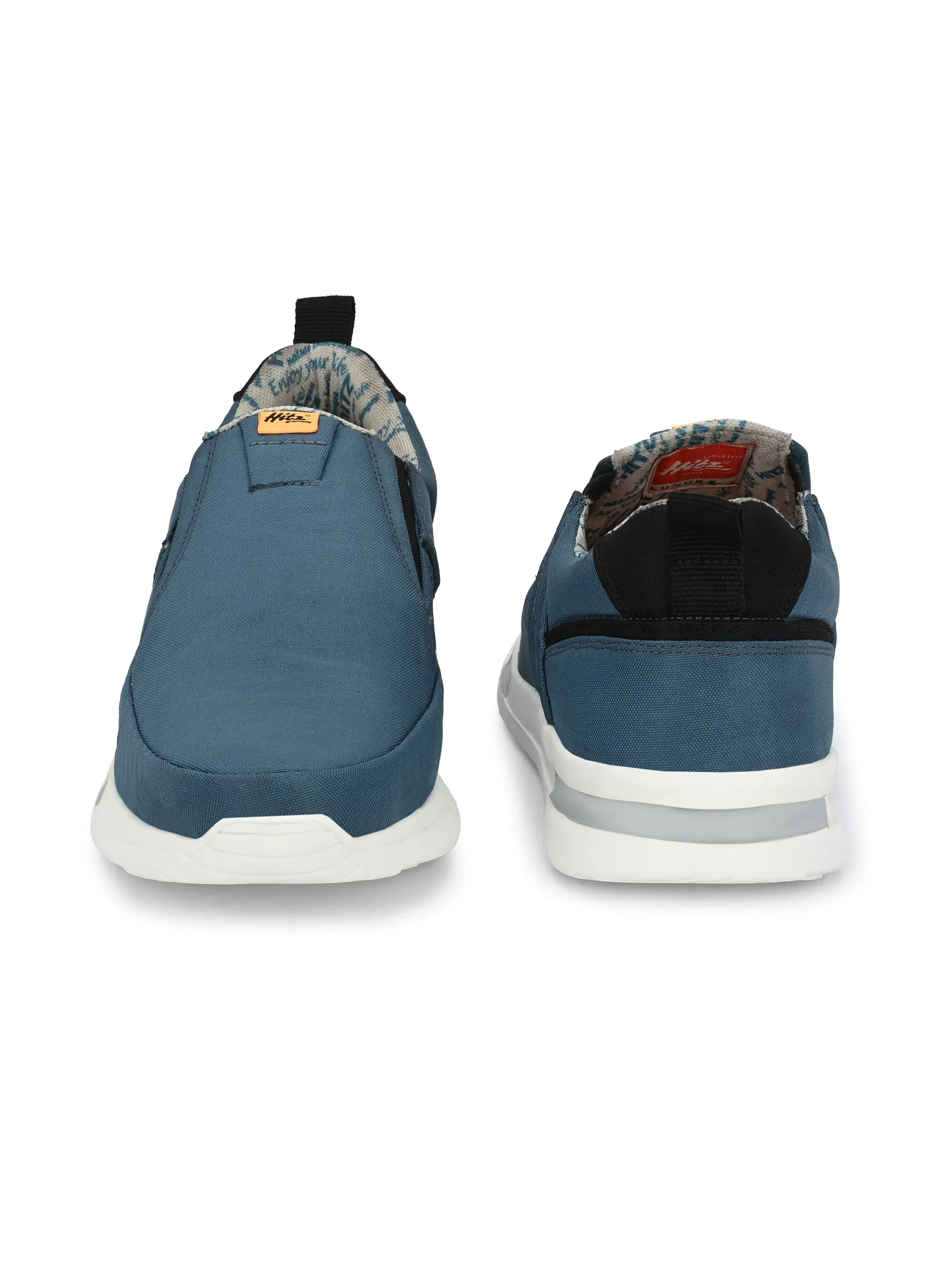Hitz Men's Blue Running Slip On Shoes