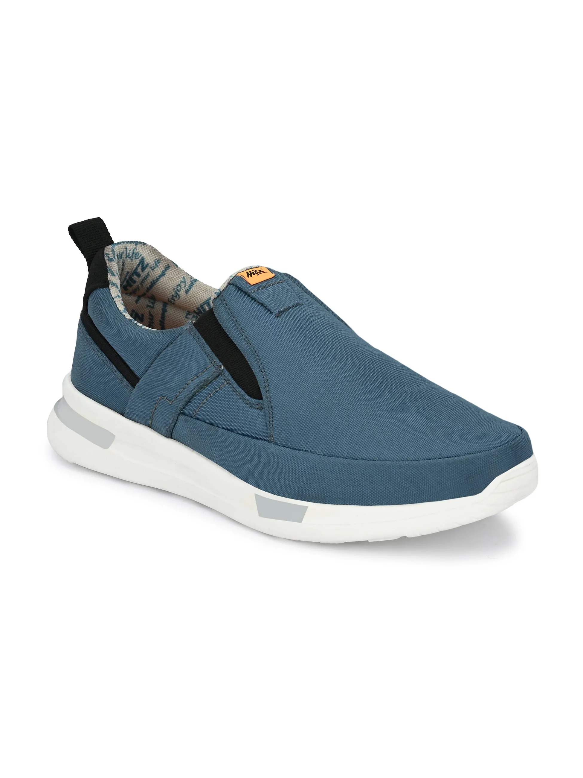 Hitz Men's Blue Running Slip On Shoes