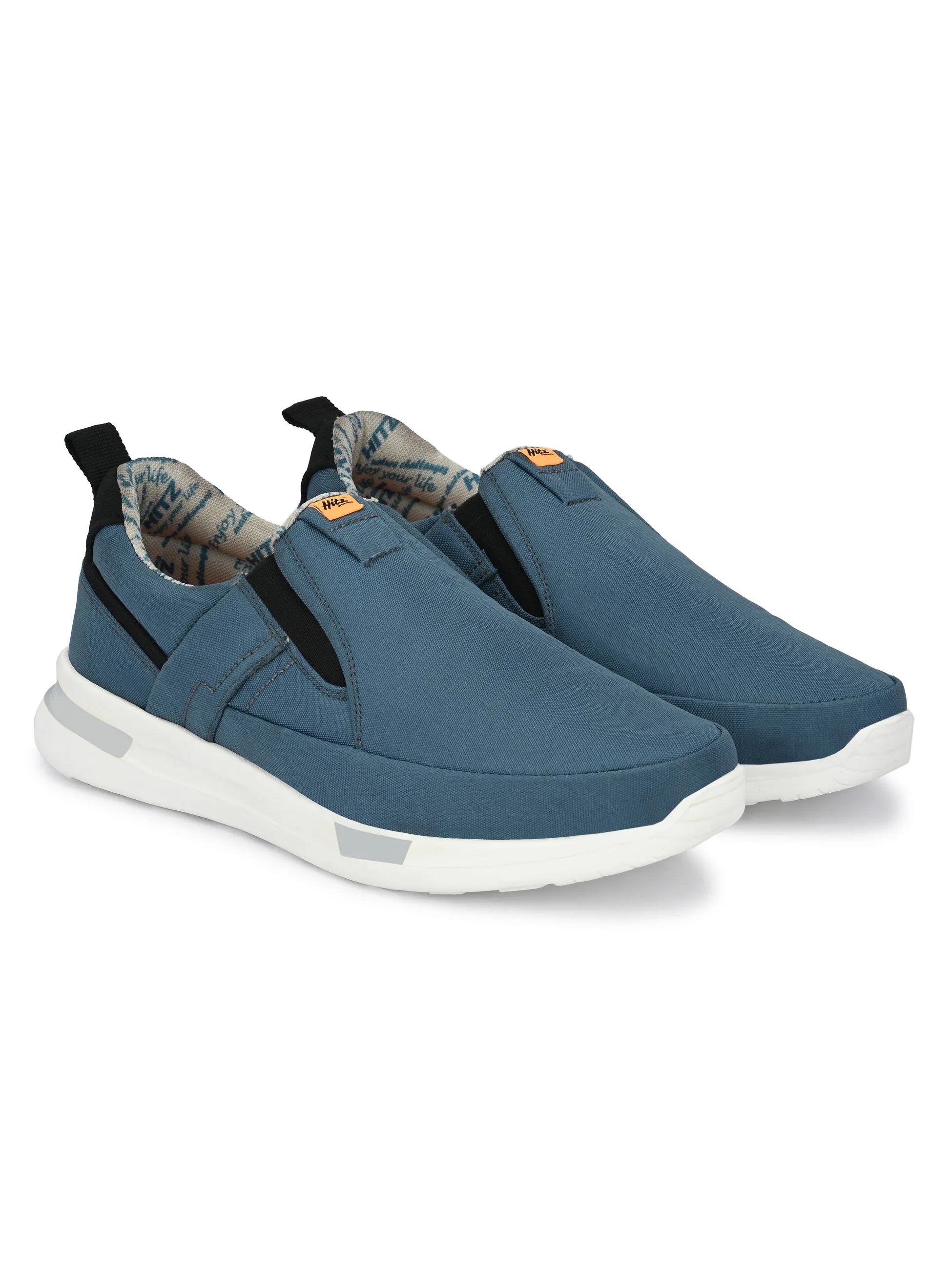 Hitz Men's Blue Running Slip On Shoes