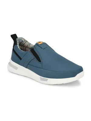 Hitz Men's Blue Running Slip On Shoes