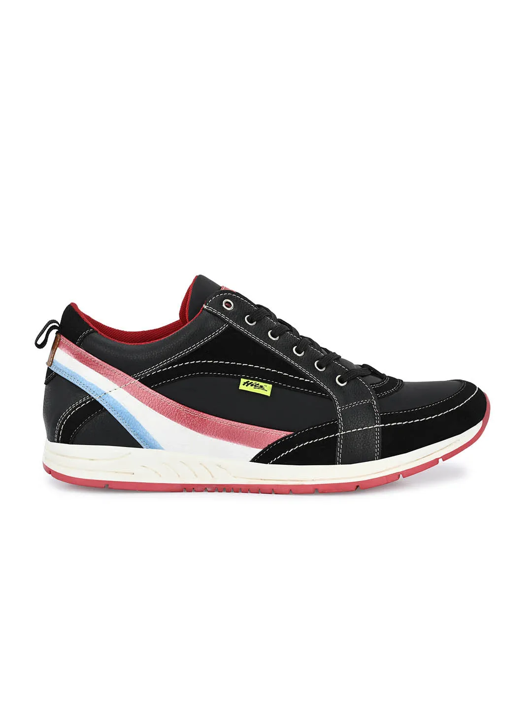 Hitz Men's Leather Lace-up Joggers Running Shoes