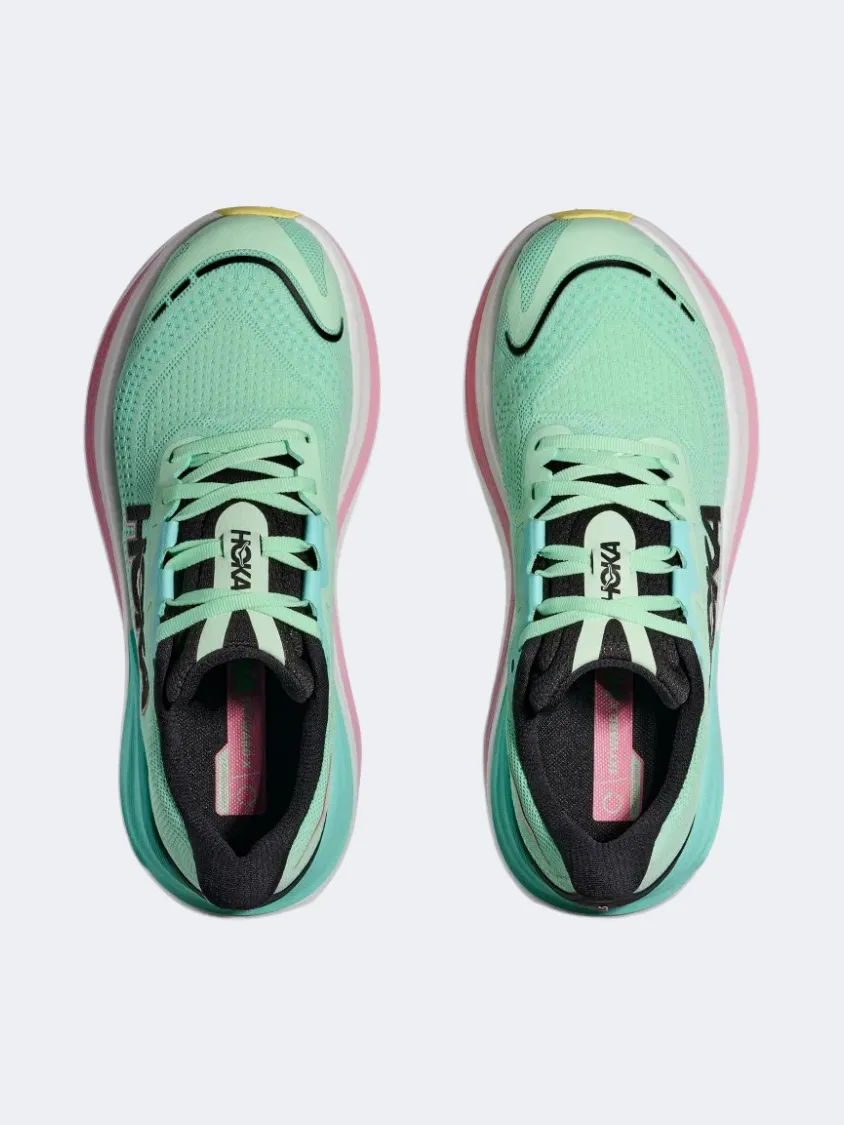 Hoka Skyward X Women Running Shoes Mint Fluorite/Blue
