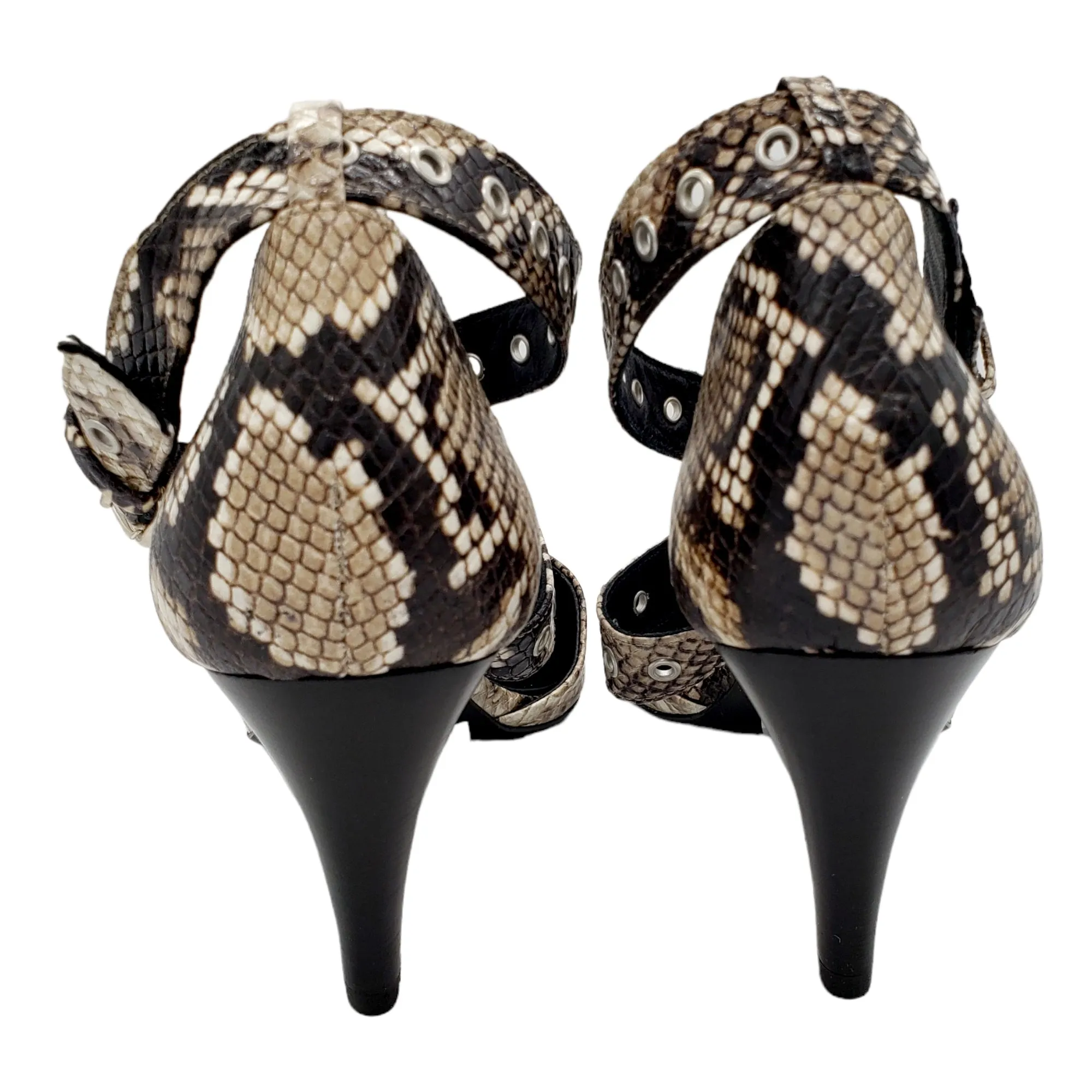 Hush Snake/Silver Melford Court Shoes