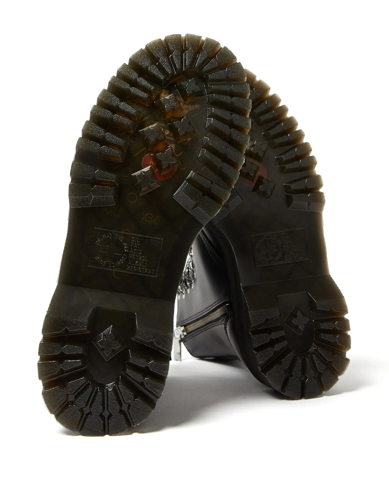 Jadon Hello Kitty Black Polished Smooth Platform Boots