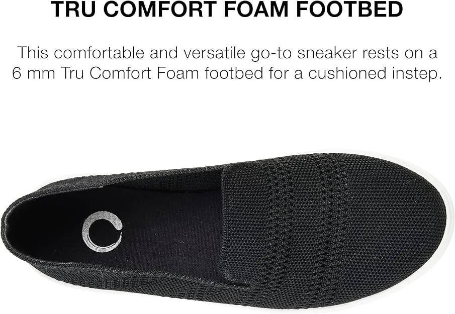 Journee Collection Women's Meika Tru Comfort Foam Footbed Sneakers  Color Black Size 9M