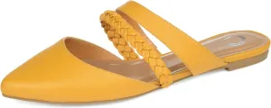 Journee Collection Women's Olivea Tru Comfort Foam Slip-On Mule  Color Mustard Size 8