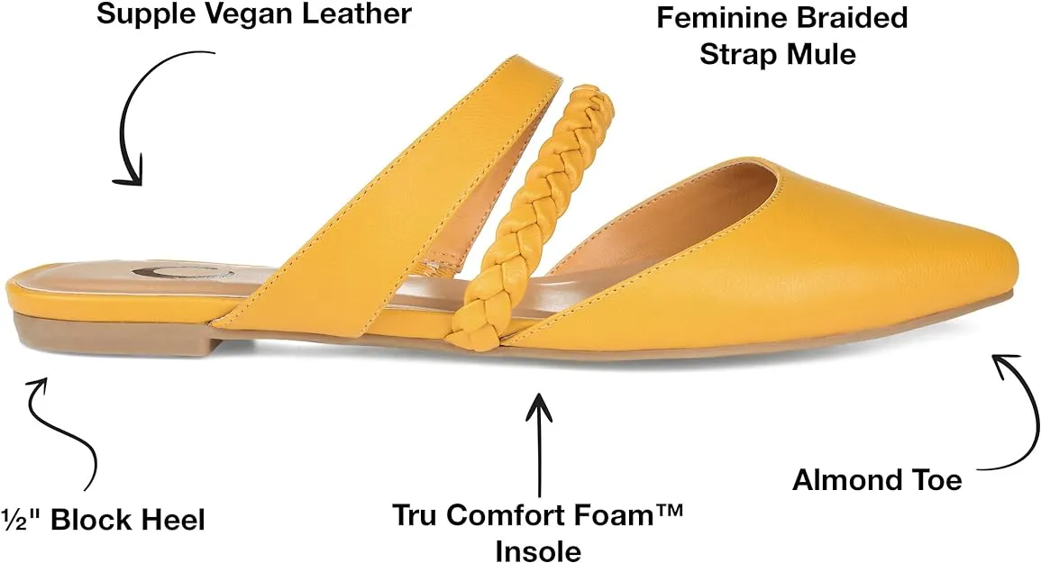 Journee Collection Women's Olivea Tru Comfort Foam Slip-On Mule  Color Mustard Size 8
