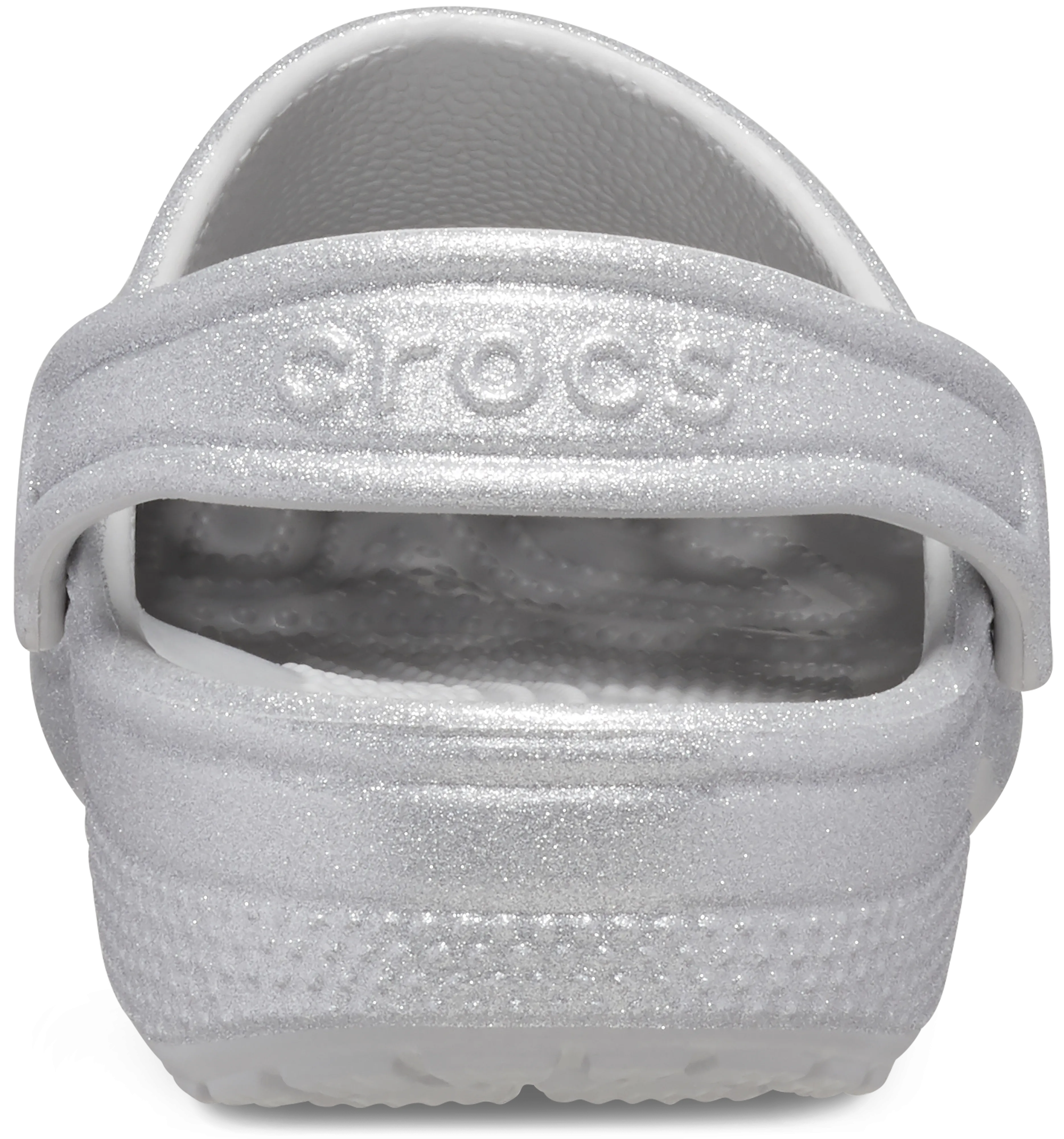 Kids Classic Crocs | Clog | Silver Glitter