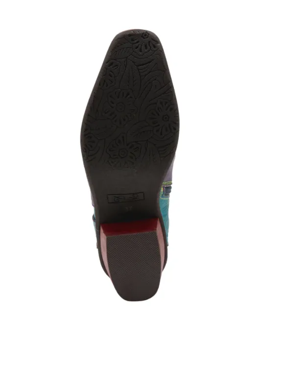 L'ARTISTE Turquoise Multi "RODEO-TQM" Western Boots