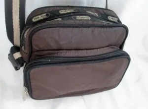 Le SPORT SAC shoulder bag Lesportsac crossbody hobopurse BROWN Vegan