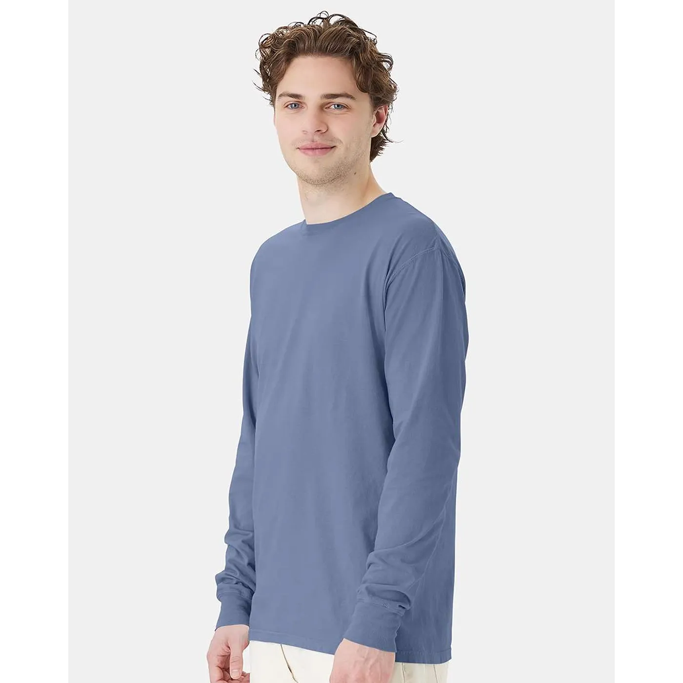 Light Blue Long Sleeves Tshirt