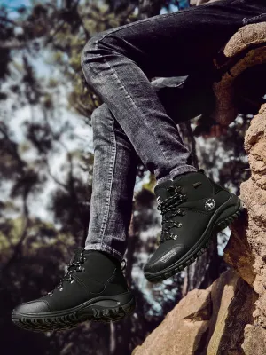 Men Hiking Shoes Breathable Waterproof Boots Autumn Winter New Outdoor Climbing Shoes Non-slip Trekking Sneakers For Men