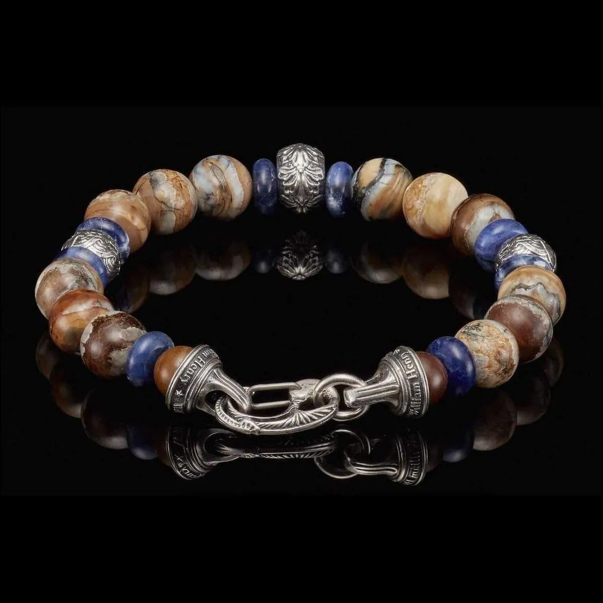 Men's Boots and Denim Bracelet - BB9 MT