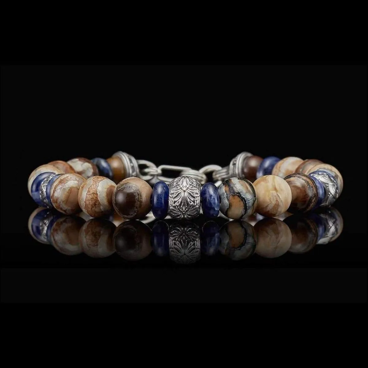 Men's Boots and Denim Bracelet - BB9 MT