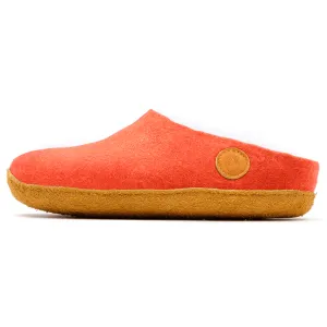 Nauseni Handmade Wool Felt Slippers Mountain Coral
