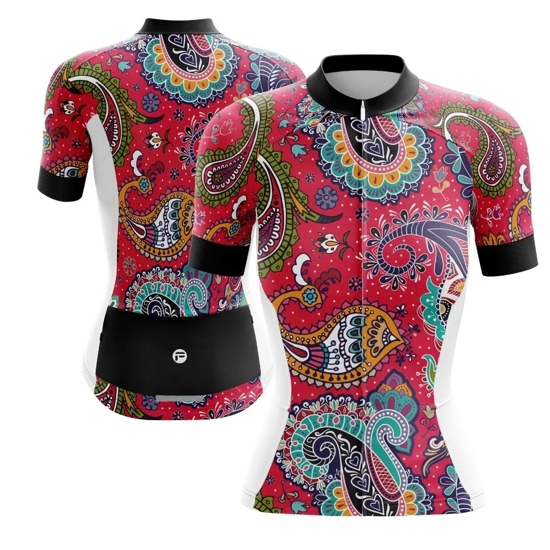 NEW! Paisley Passion | Women's Short Sleeve Cycling Set