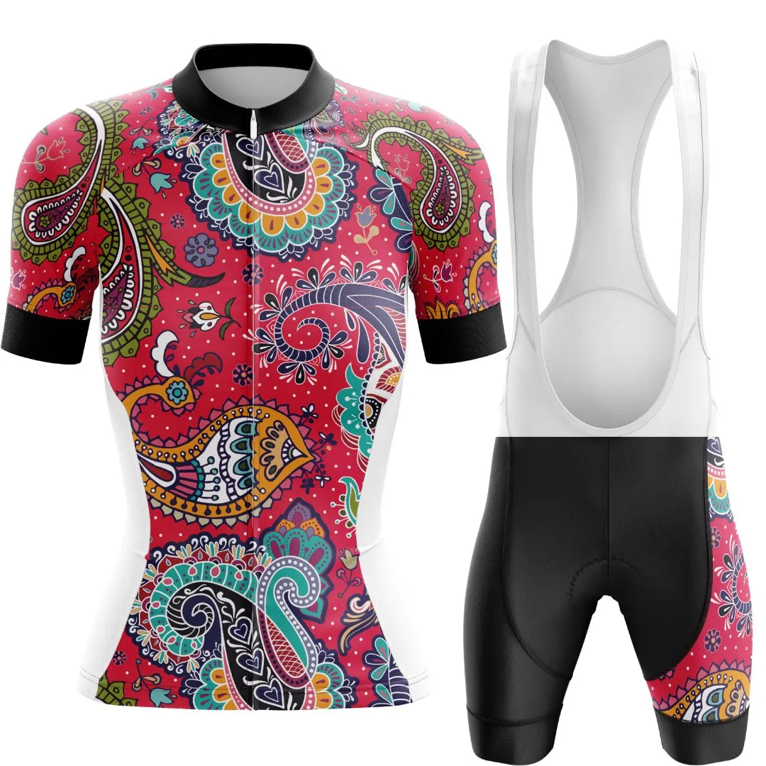 NEW! Paisley Passion | Women's Short Sleeve Cycling Set
