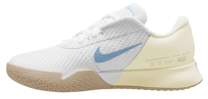 Nike Air Zoom Vapor Pro 2 HC White/Light Blue-Sail-Gum Tennis Women's Shoes