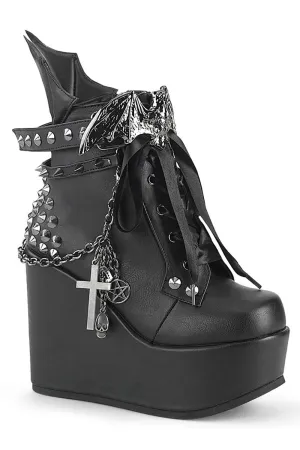 No Bat Days Wedge Boots [POISON-107]